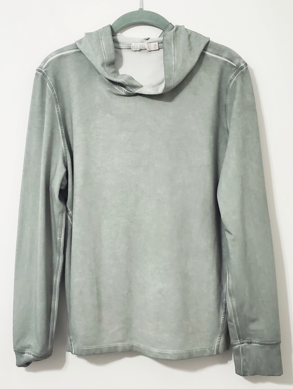 Barefoot Dreams Luxe Malibu Collection Hoodie Sage Green Womens Medium